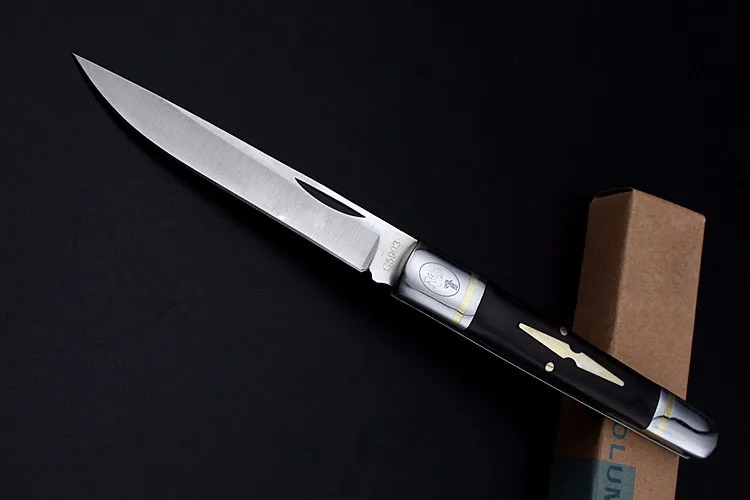 Veľmi Ostré Malý Skladací Nôž Vreckový Nôž Veľké Stiletto Taktické Lovecký Nôž dreva Rukoväť, Vonkajšie DEC Nástroje