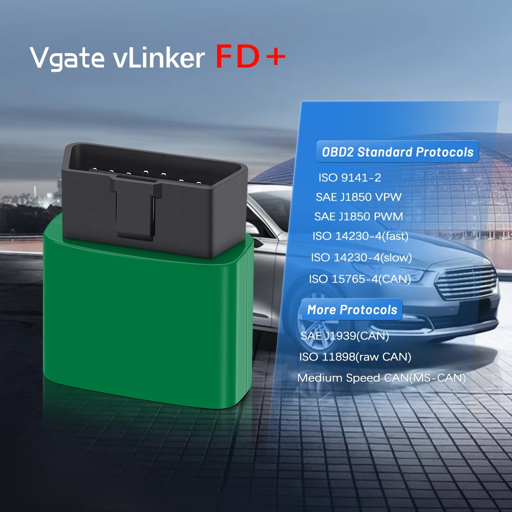 Vgate vLinker FD+ ELM327 Bluetooth 4.0 FORScan Pre Ford wifi OBD2 Auto Diagnostiku OBD 2 Skener J2534 ELM 327 MS MÔŽE Auto Nástroje