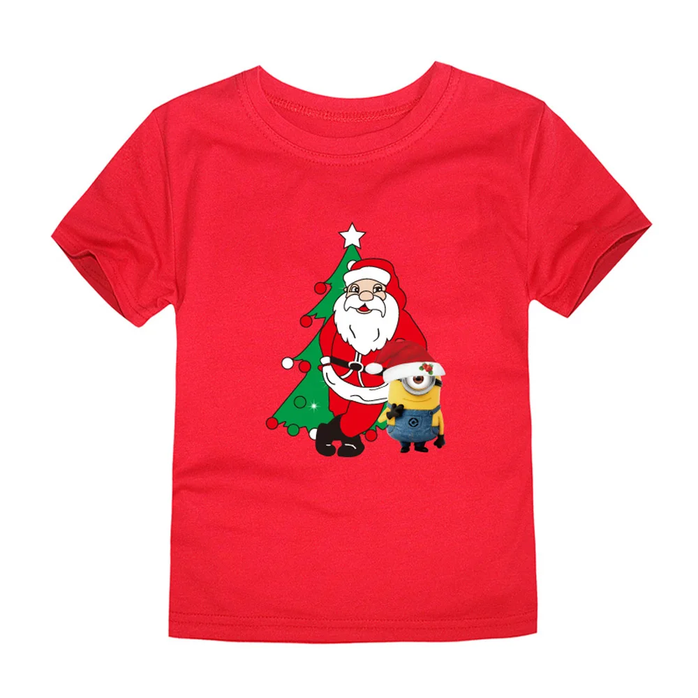 Vianočné Dieťa Dievčatá Chlapci T Košele, Deti Bavlna Vianoce, T-Shirts Santa Claus Tees Deti Letné Topy pre 1-14Years
