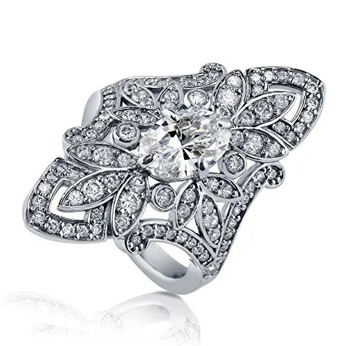 Vintage Kvet krúžok 925 Sterling silver AAAAA cz Výročie Snubné Prstene pre ženy Jemné Svadobné Party Šperky