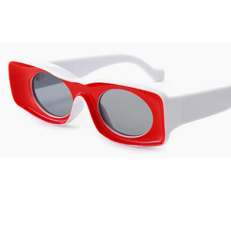 Vintgae Obdĺžnik slnečné Okuliare Módne Ženy 2020 Luxusné Značky Námestie Slnečné Okuliare Oválne Objektív Milenca Odtiene Lete príslušenstvo UV400