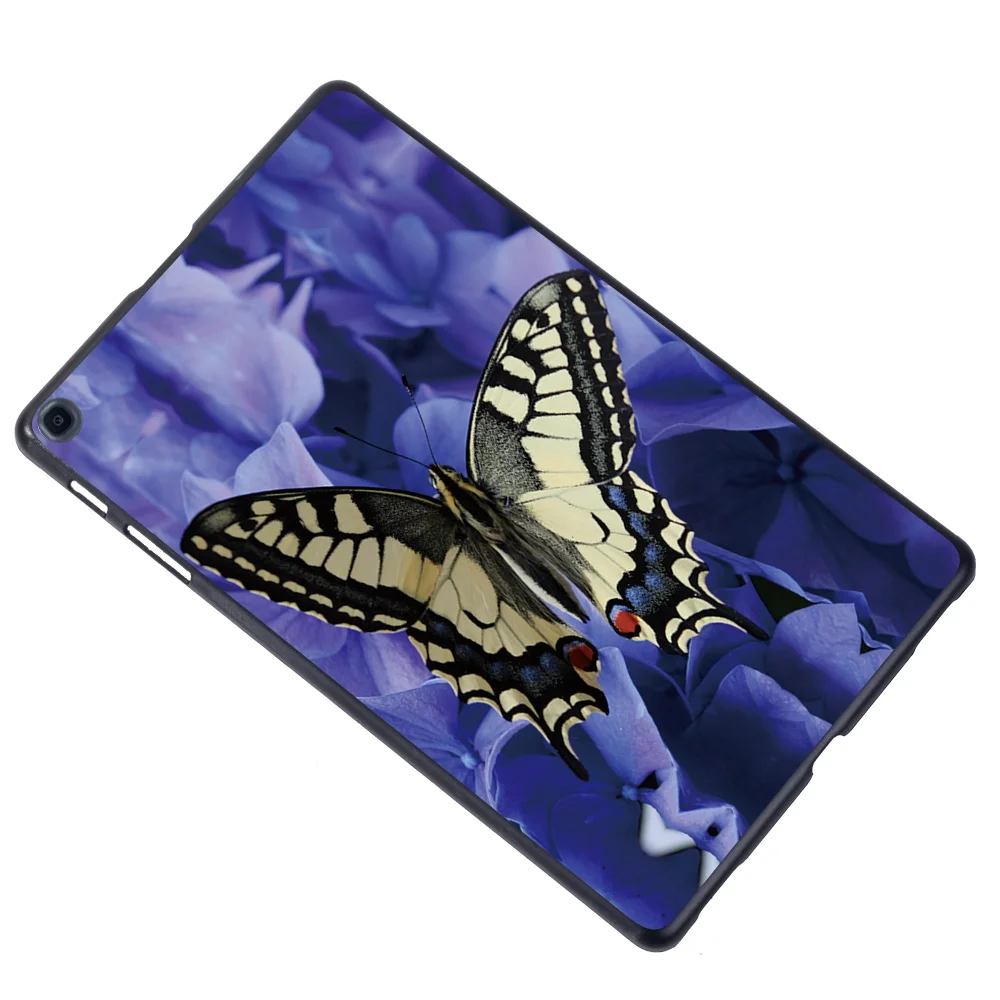 Vytlačené Motýľ Slim Prípad Tabletu Samsung Galaxy Tab A A6/Tab E/Tab S5e 7 Palcový/9.7 Palca/10.1 Palcový/10.5 Cm/9.6 Palcový + Pero