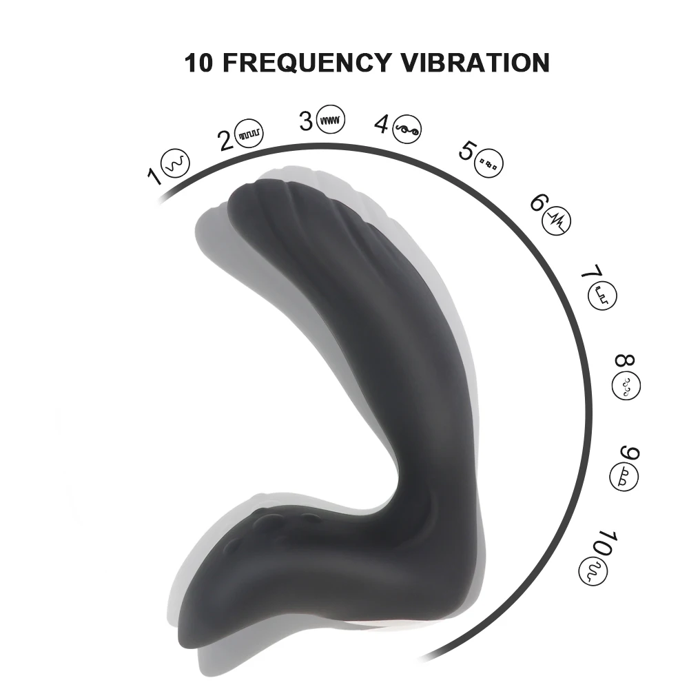 Výkonné Vibračné Prostaty Masér Análny Plug 10 Stimulácia Vzory Zadok Plug Silikónové Dospelých, Sexuálne Hračky pre Mužov Nepremokavé