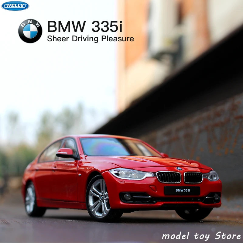 WELL 1:24 BMW 335I športové auto simulácia zliatiny model auta, remeslá dekorácie zbierku hračiek nástroje darček