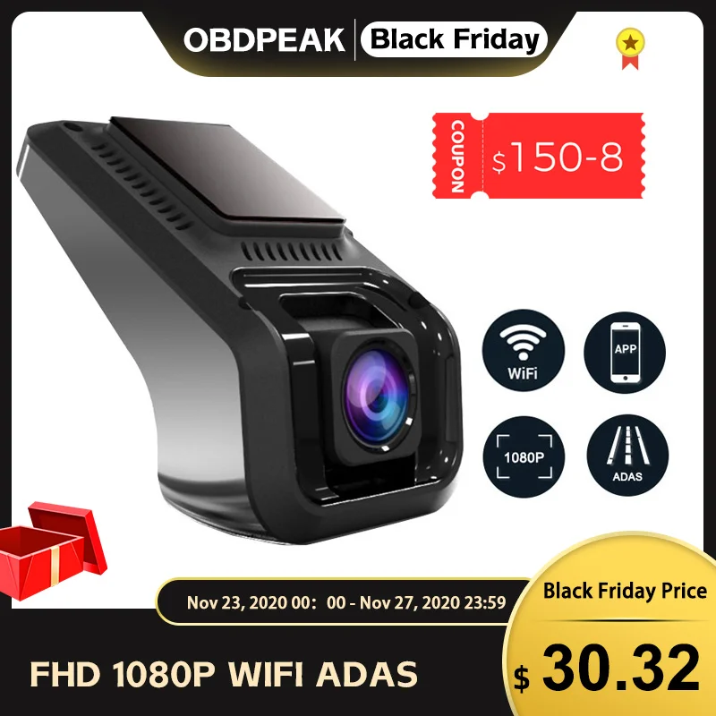 X9 Pro Car DVR Kamera Wifi ADAS Dash Cam Full HD 1080P Nočné Videnie Auto Fotoaparát Záznamník G-senzor Android USB Digitálny Registrator