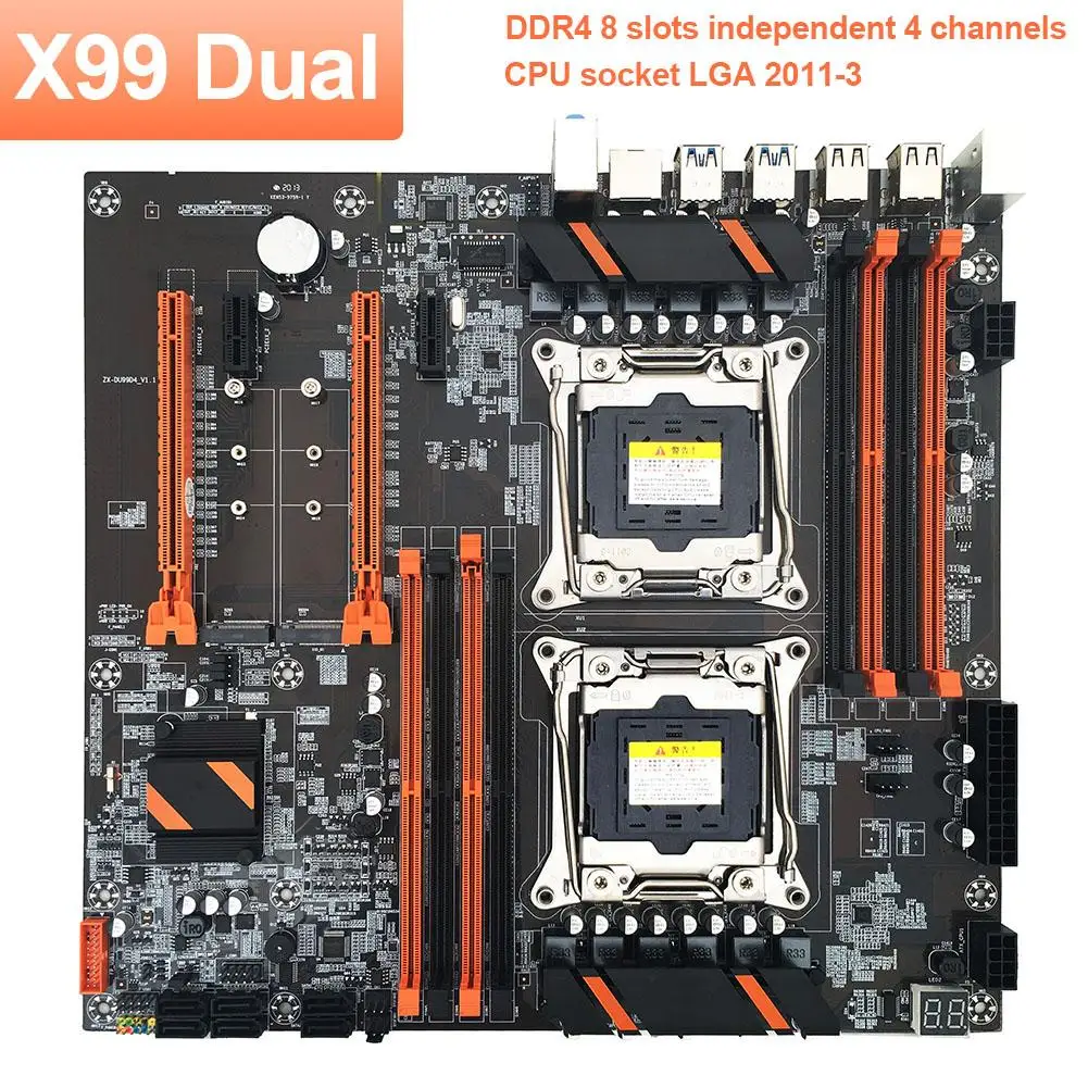 X99 Dual CPU Doske Stabilný, Rýchly Počítač Doska vysokorýchlostné Pripojenie Na Home Office