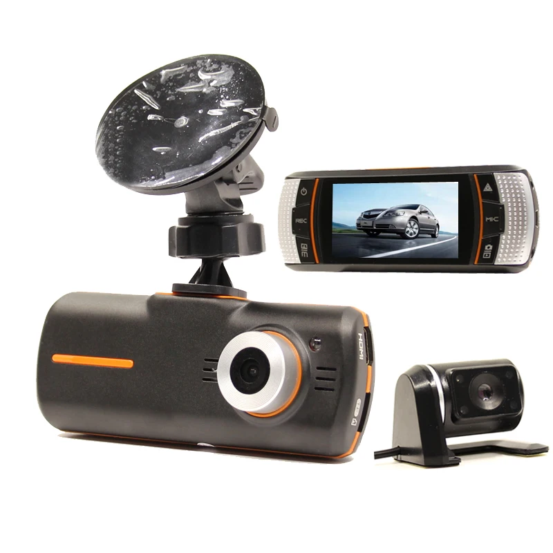 XYCING A1 Auto Black Box Dual Camera Auta DVR FullHD 1080P Dash Cam s 2.7 palcová LCD Obrazovka Nočné videnie 140 Stupňov Široký Uhol