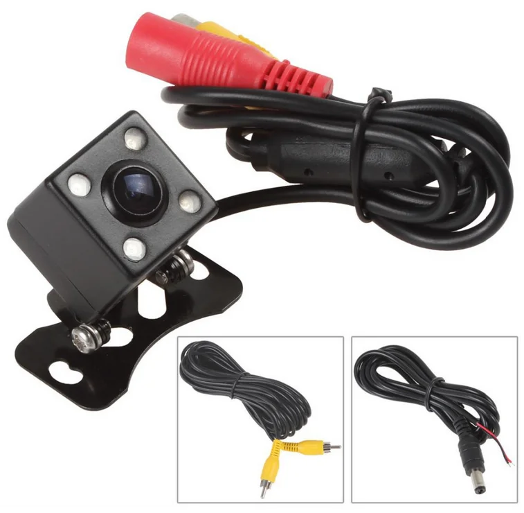 XYCING E314 Nepremokavé 4 Farba LED Auto parkovacia Kamera Auto Backup Fotoaparát, HD obrazový Snímač Vozidla Parkovanie Spätné Pomoci