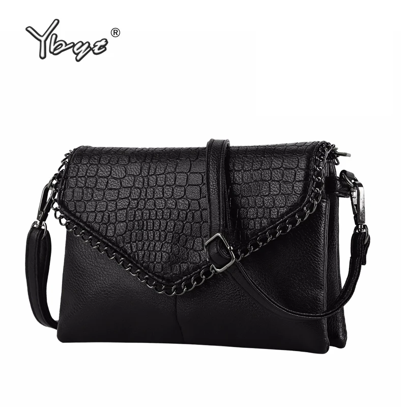 YBYT značky 2018 nový vintage bežné reťaze alligator ženy spojka hotsale dámy party kabelku ramenný messenger tašky crossbody