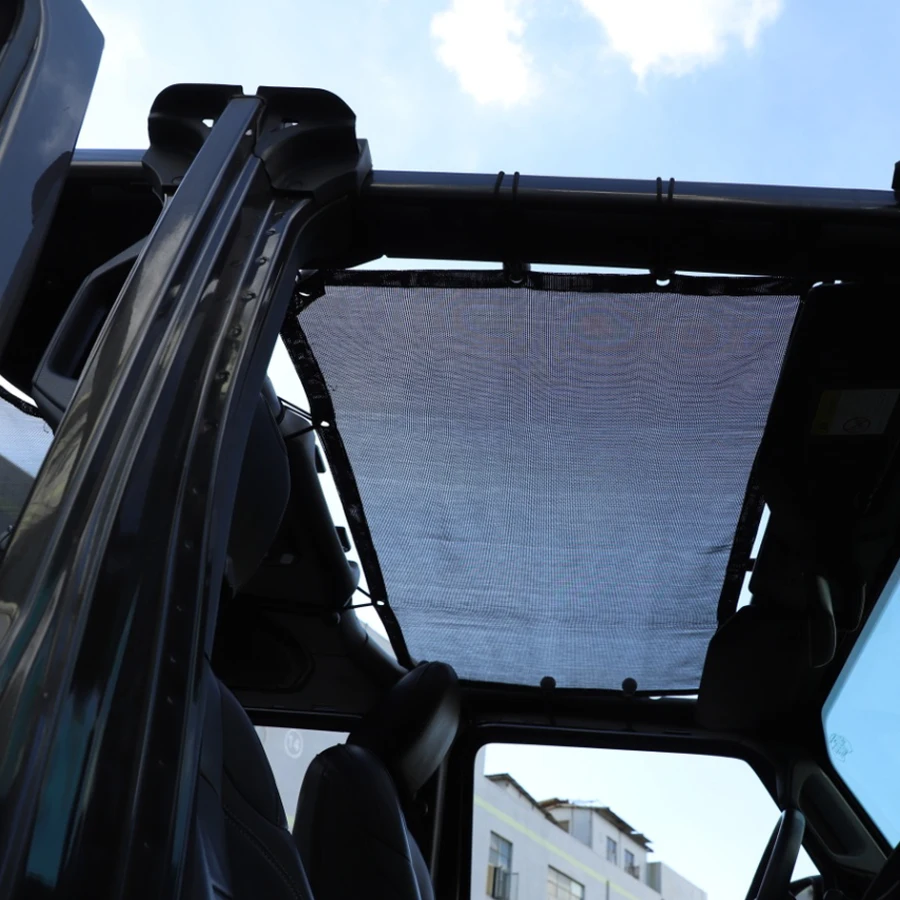 YCCPAUTO 2 ks Auto Strechy Slnečník Oka Na Jeep Wrangler JL 4 Dvere 2018 2019 Auto SUV Top Sun UV Dôkaz Ochranu Čistý Kryt