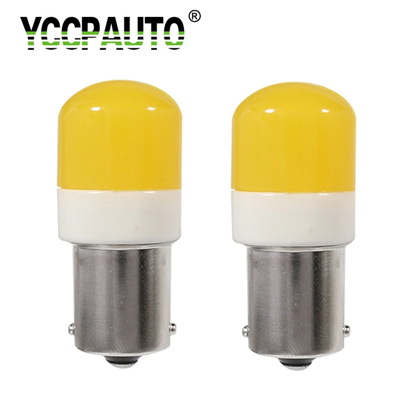 YCCPAUTO 2ks 1156 Ba15s P21W LED Keramiky Žiarovky R10W 3030 LED Zadnej strane Lampa Auto Turn Signálneho Svetla DRL Biela Žltá 12V-24V