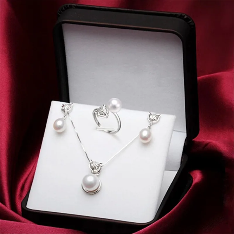 YIKALAISI 925 Sterling Silver šperky Perlový Náhrdelník Šperky sady Prírodné Perlový Náhrdelník Náušnice Prívesky Pre Ženy