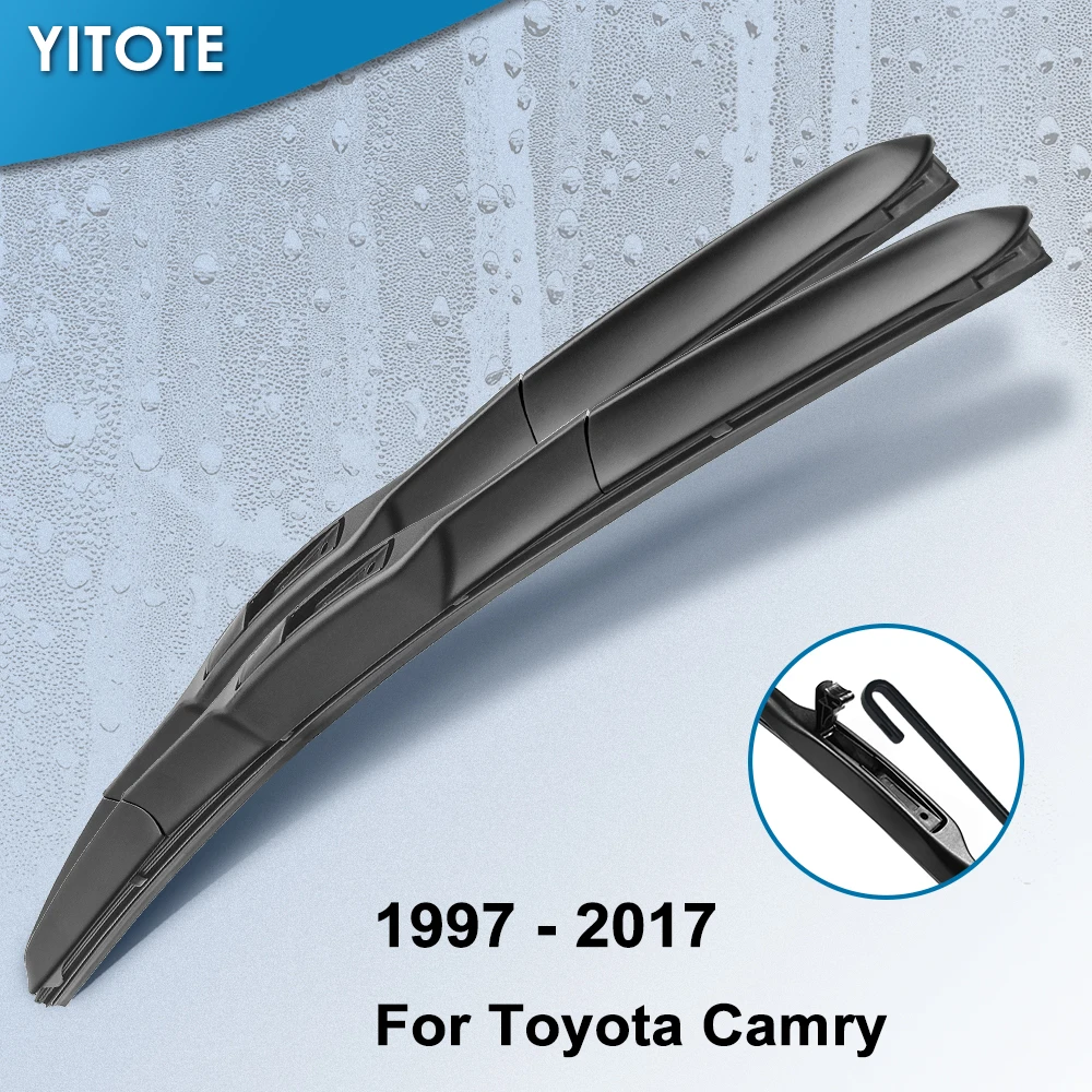 YITOTE Čelné sklo Hybrid Stieračov pre Toyota Camry Fit Háčik Zbraní modelový Rok od roku 1997 do roku 2017