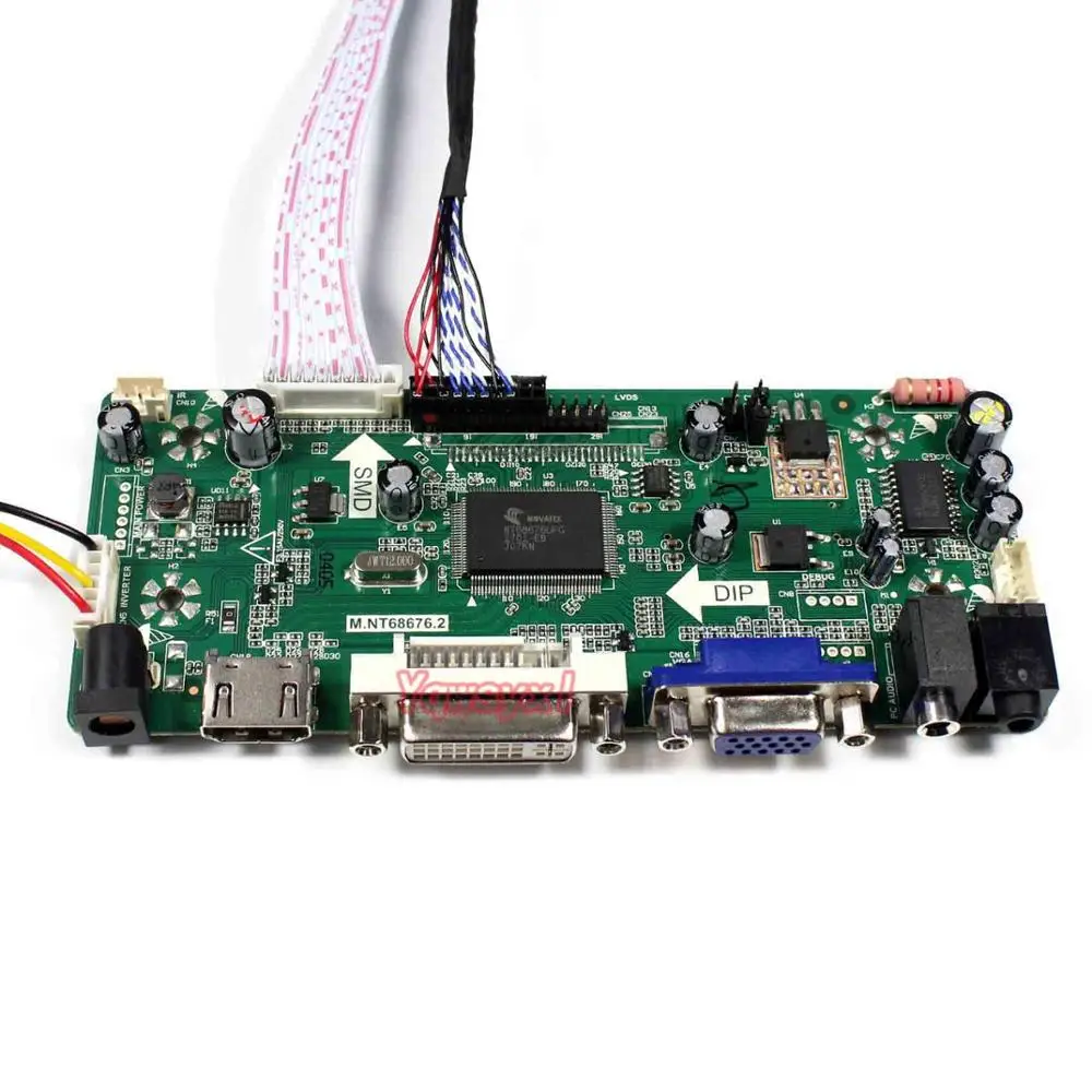 Yqwsyxl riadiacej Dosky Monitora Držiak pre LM185WH1-TLE1 LM185WH1-TLE6 HDMI + DVI + VGA LCD LED displej Regulátora Rada Ovládač