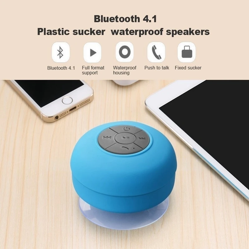 ZhangJi Kúpeľňa Vodotesné Mini Bluetooth Reproduktor Prenosný Prehrávač Bulík Kvalitu Zvuku Jasné, Kúpeľňa Auto, Telefón zadarmo strane Kúpe