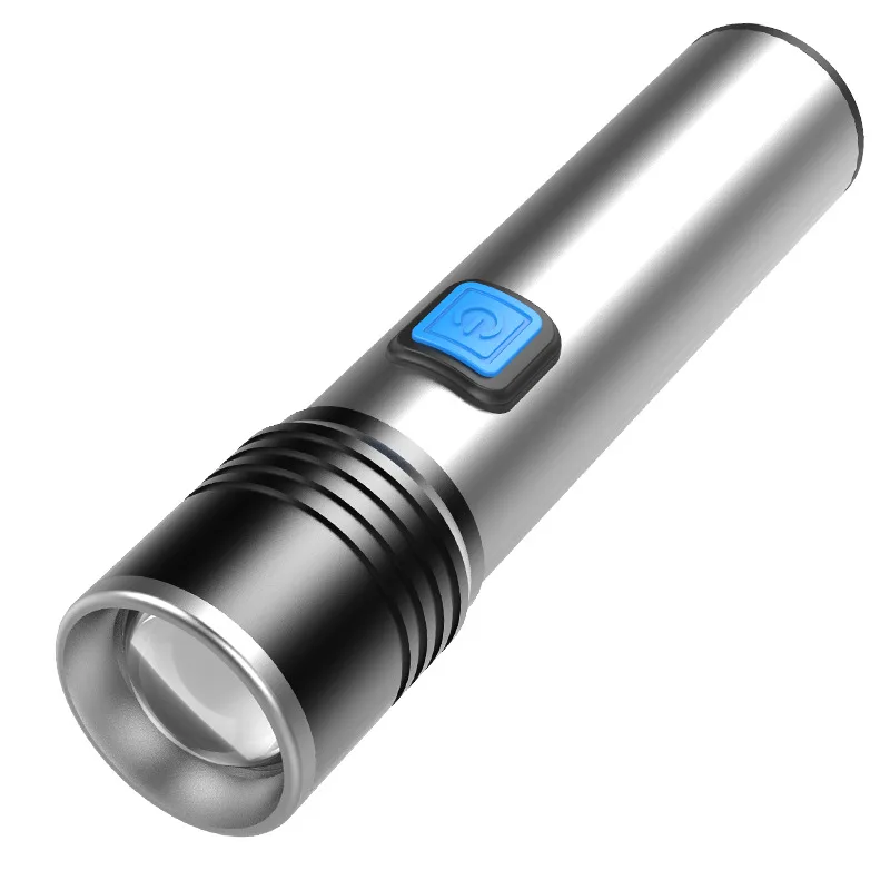 ZHIYU mini Nabíjateľná LED Baterka Nepremokavé Horák 3 svetelné módy Zoomovateľnom T6 LED svetlo S usb Nabíjací Kábel