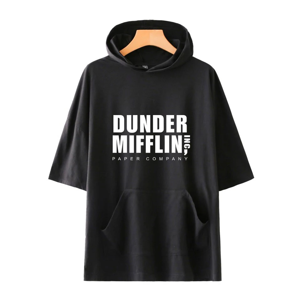 Úrad TV Show Dunder Mifflin Vlastné Kapucí T-shirts Žien/Mužov v Lete Krátky Rukáv Tshirts Bežné Streetwear Oblečenie