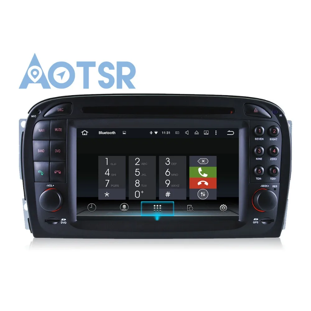 Čistá Android8.0 4+32GB Auto DVD prehrávač Pre Mercedes Benz SL R230 SL500 Audio GPS 2 din multimediálne Rádio magnetofón