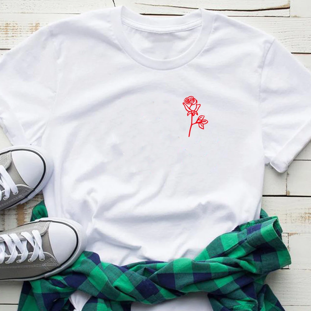 Ľudia Sú Jed Rose Tlač ženy, mužov, t košele Tumblr Inšpiroval Estetické Svetlých Pastelových Grunge Estetika grafické tričko