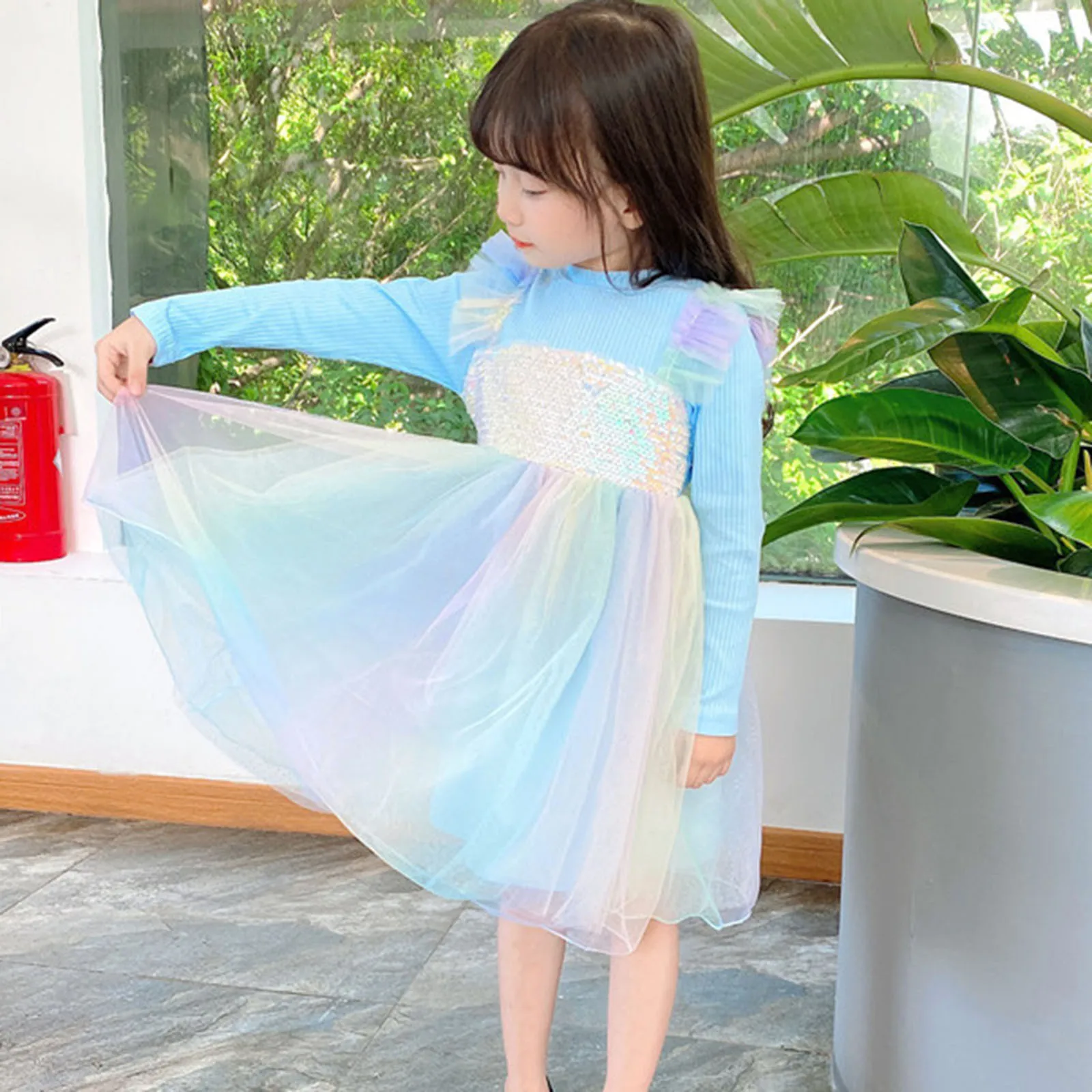 Šaty, Oblečenie pre Deti Detská Princezná Šaty Deti Oblečenie Bežné Sladké Batoľa Dievčatá Popruh Patchwork Tylu Party Šaty платье