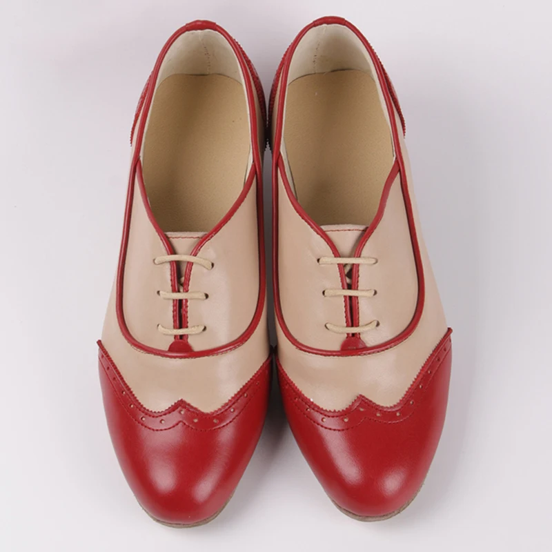 Ženské Bytov Oxford Topánky Žena Originálne Kožené Tenisky Dámy Brogues Vintage Bežné Oxfords Topánky Pre Ženy Obuv