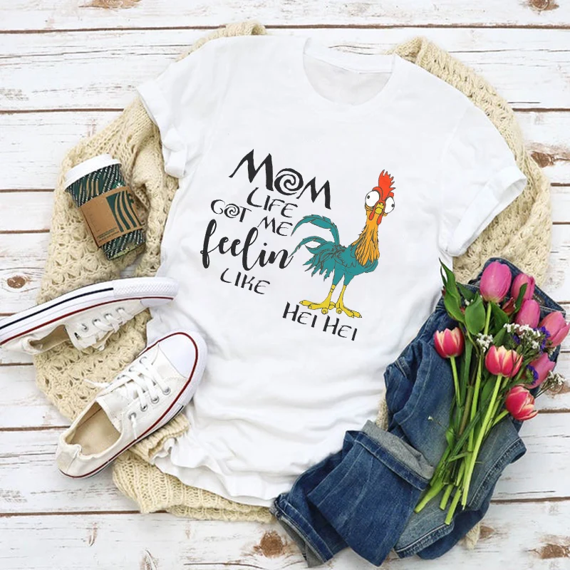 Ženy Grafické Mama Medveď Kvetinový List Matka Módne Letné Tričko Topy Lady Oblečenie T-Shirt Dámske Oblečenie Čaj Ženský T Tričko