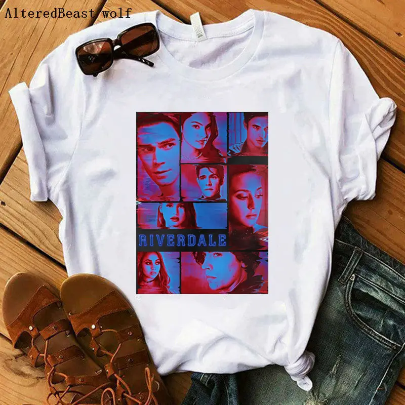 Ženy Riverdale t shirt Jughead Jones vytlačené móde topy tričko ženy harajuku riverdale tričko žena krátke rukáv tričko kawaii