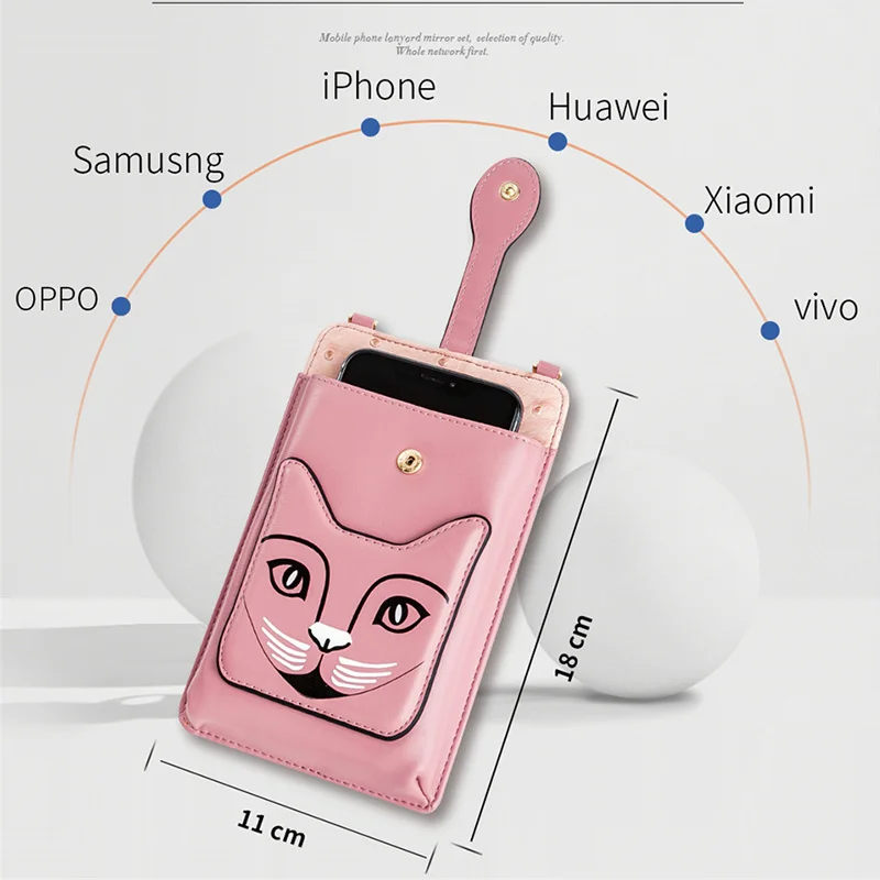 Ženy Telefón Taška puzdro pre iPhone 11 Pro Max Kožené Dievča Crossbody Tašky cez Rameno, Kabelka Módne Messenger Cross Body pre Huawei