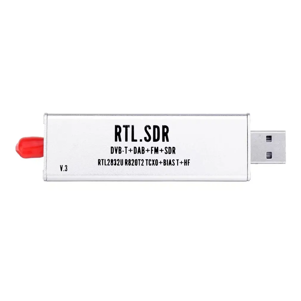 0.1 MHz-1,7 GHz TCXO, RTL, SDR Prijímač R820t2 USB RTL-SDR Modul s 0,5 ppm TCXO SMA MJZSEE A300U Tester - Strieborná