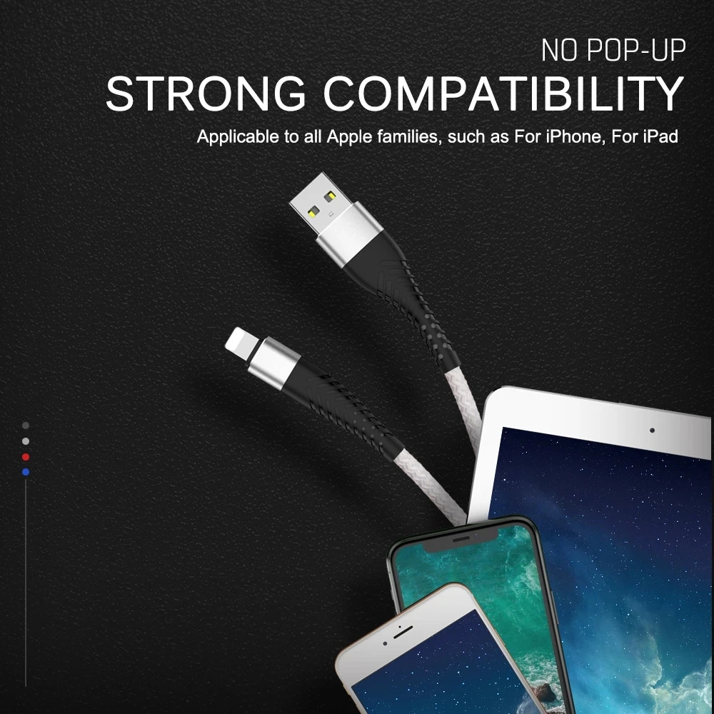 0,25 m 1m 2m 3m USB Rýchle Nabíjanie Nabíjací Kábel Pre iPhone 11 Pro X 6 6 7 8 5 5S SE iPad Pôvodu Kábel Drôt Viesť Mobilného Telefónu Kábel