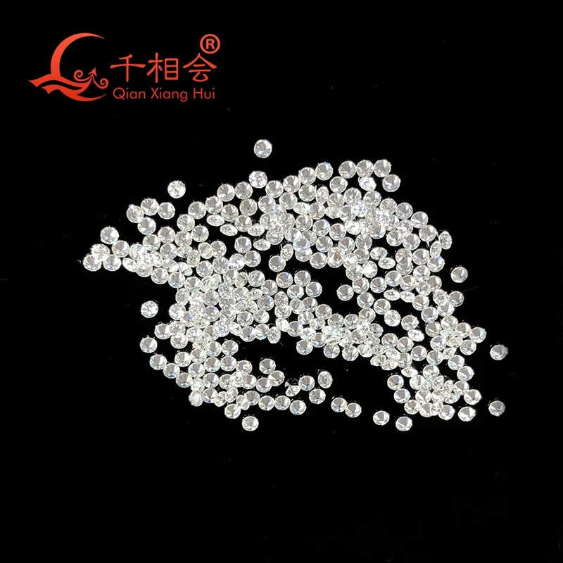 0.5 CT na tašku DF biela farba, 0,9 mm až 2,9 mm malej veľkosti syntetické moissanite okrúhly tvar voľné kameň vyrobený SIC
