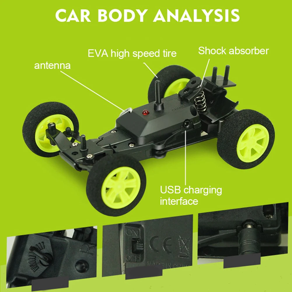 1/32 2.4 4WD G Diaľkové Ovládanie vysokorýchlostné Pretekárske Drift Auto Vozidla Model Auta Mini Crawler RC Vozidiel Deti Hračka