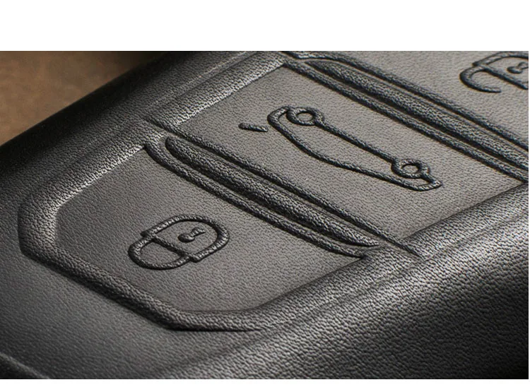 1 KS Originálne Kožené Tlačidlo Tlačidlo Krytu Prípade Pre Peugeot 301 308 408 2008 3085 508 307 407 3008 2017 Smart key prípade