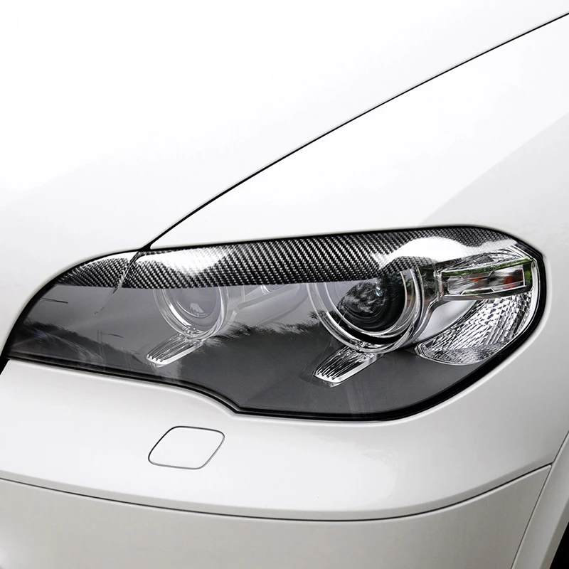 1 Pár, Príslušenstvo, Auto Tuning Styling Svetlometu Výbava Zahŕňa Uhlíkových Vlákien Auto Strickers Viečka Obočie Na BMW X5 E70 na roky 2007-2013