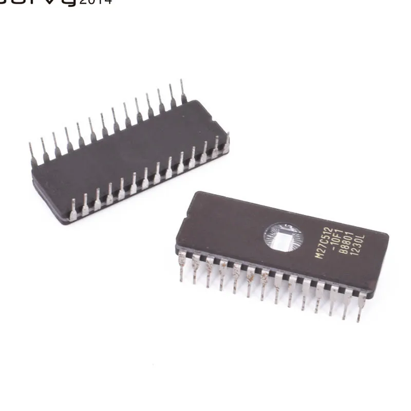 10 ks M27C512-10F1 M27C512 27C512 eprom, Uv 512 KBIT DIP-28 IO integrovaný obvod