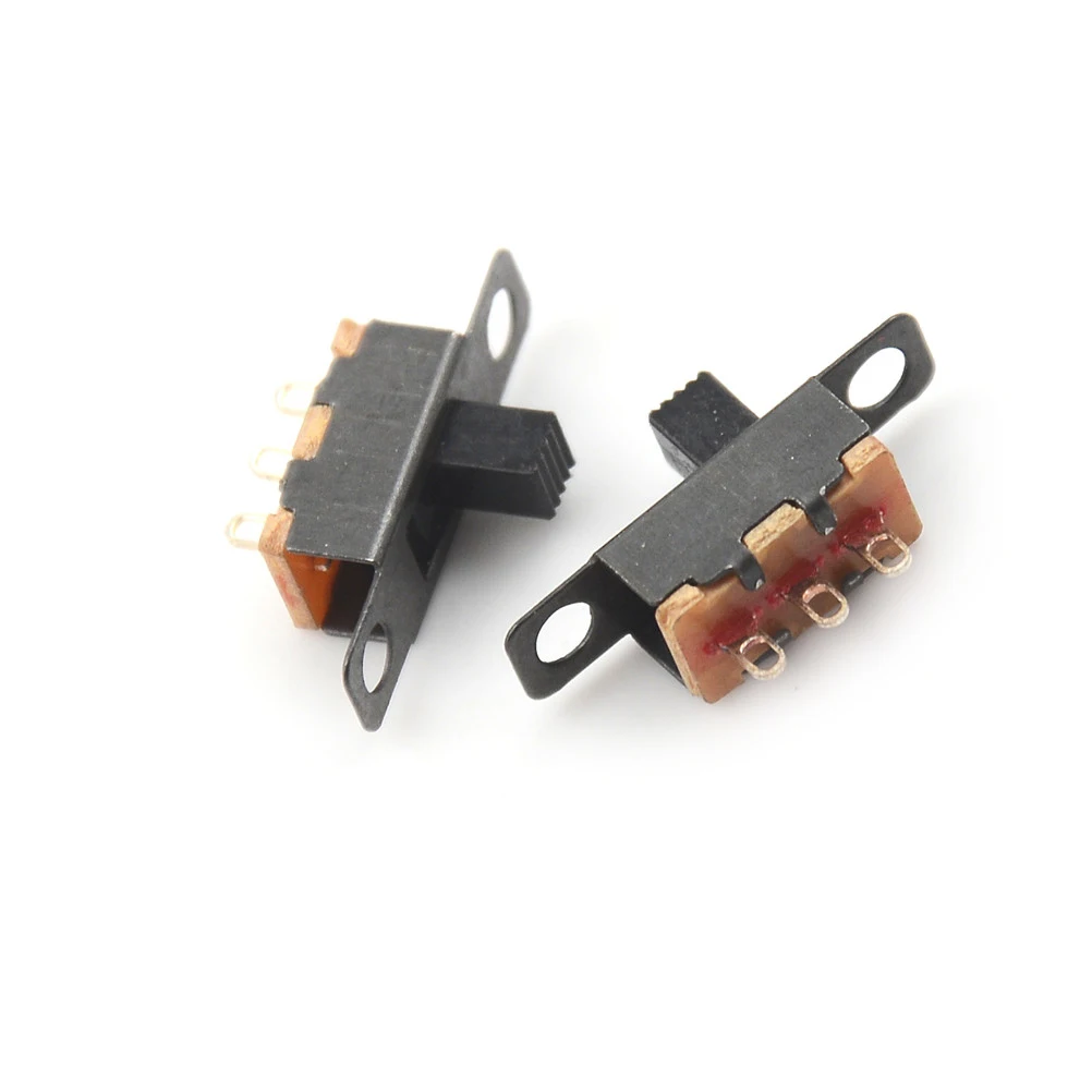 100ks Black 5V 0.3 Mini Veľkosti Black SPDT, Posuňte Prepínač pre Malých KUTILOV, výkonové Elektronické Projekty