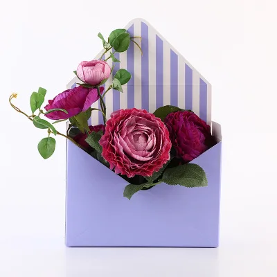 10PCS Mini typu obálky box tvorivé kórejský kvetinové kytice kvetinový ručne skladaný darčeka Valentína kvet políčko