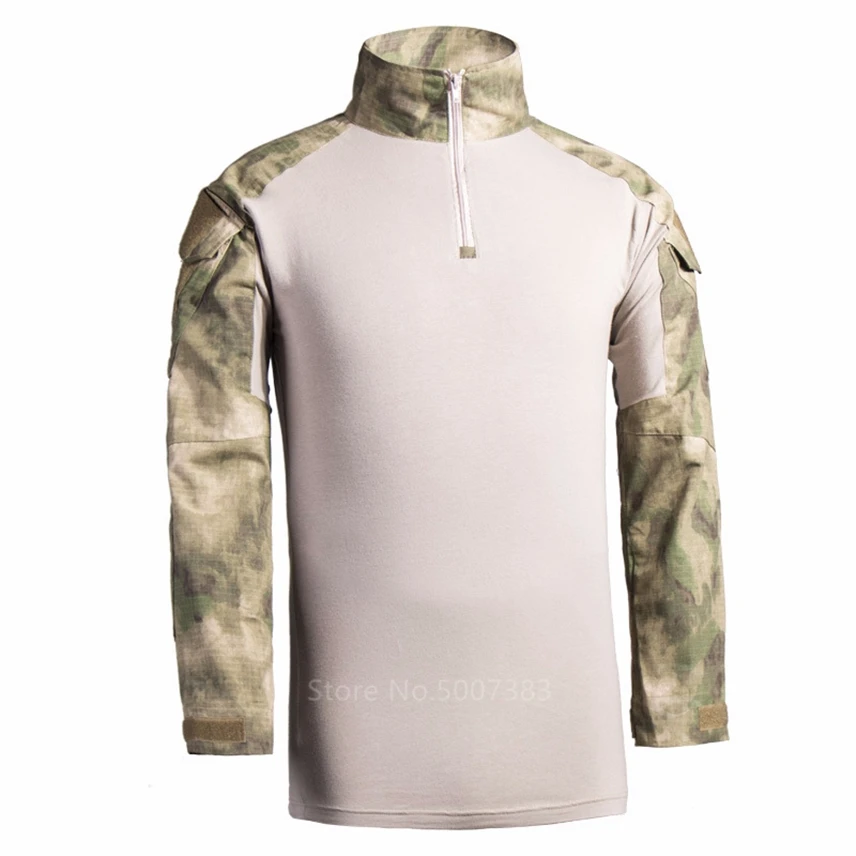 11Color Mužov Armády Vojenskú Uniformu Kamufláž Špeciálnych Síl Taktické Oblečenie Outdoor Tréning Dospelých Dlhý Rukáv Topy T-shirt