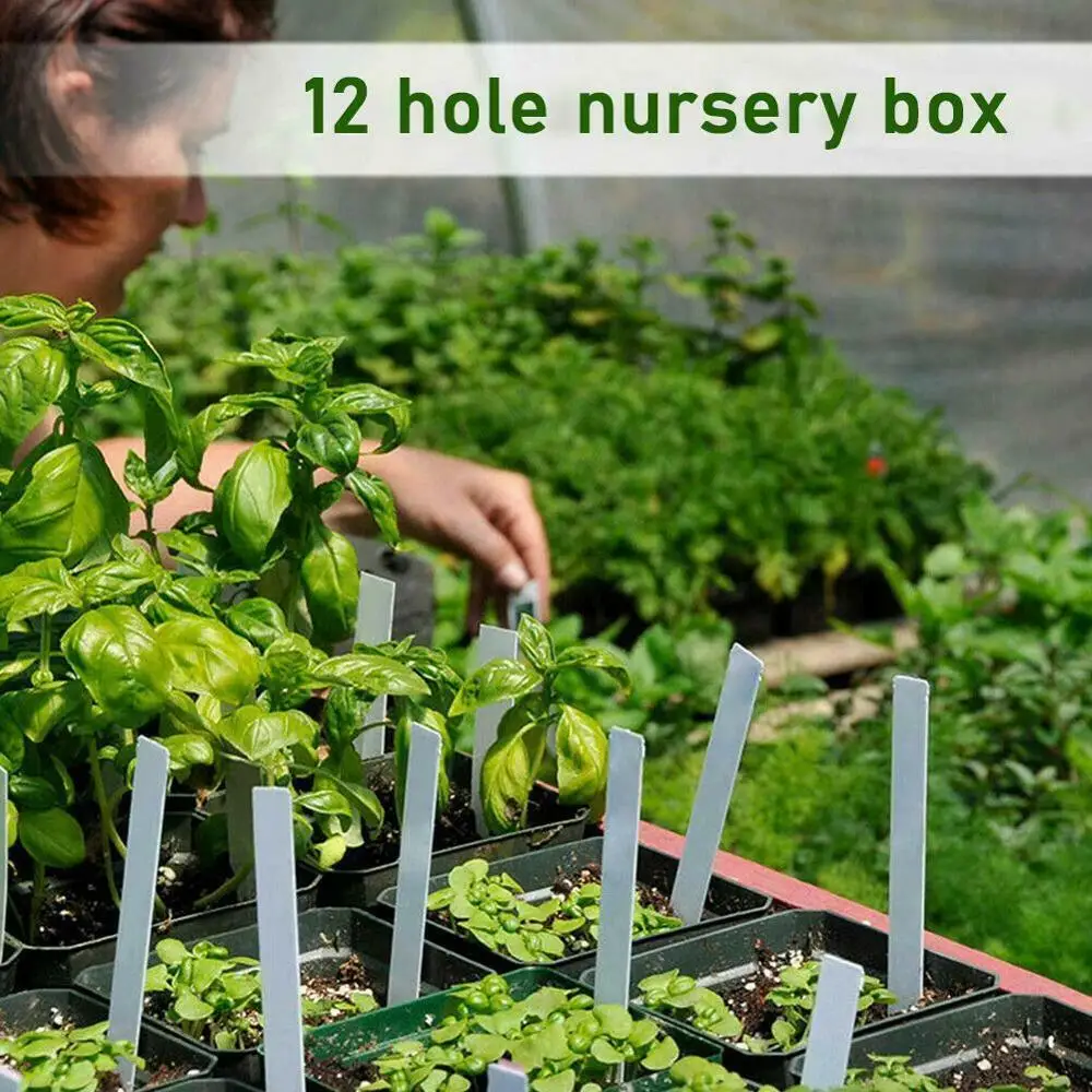 12 Diera Rastlinných Semien Rastie Box Škôlky Sadeníc Starter Záhrada Dvore Zásobník Teplej Záhradníctvo Dodávky Siatie Zásobník Rastlín Semená Rastú Box