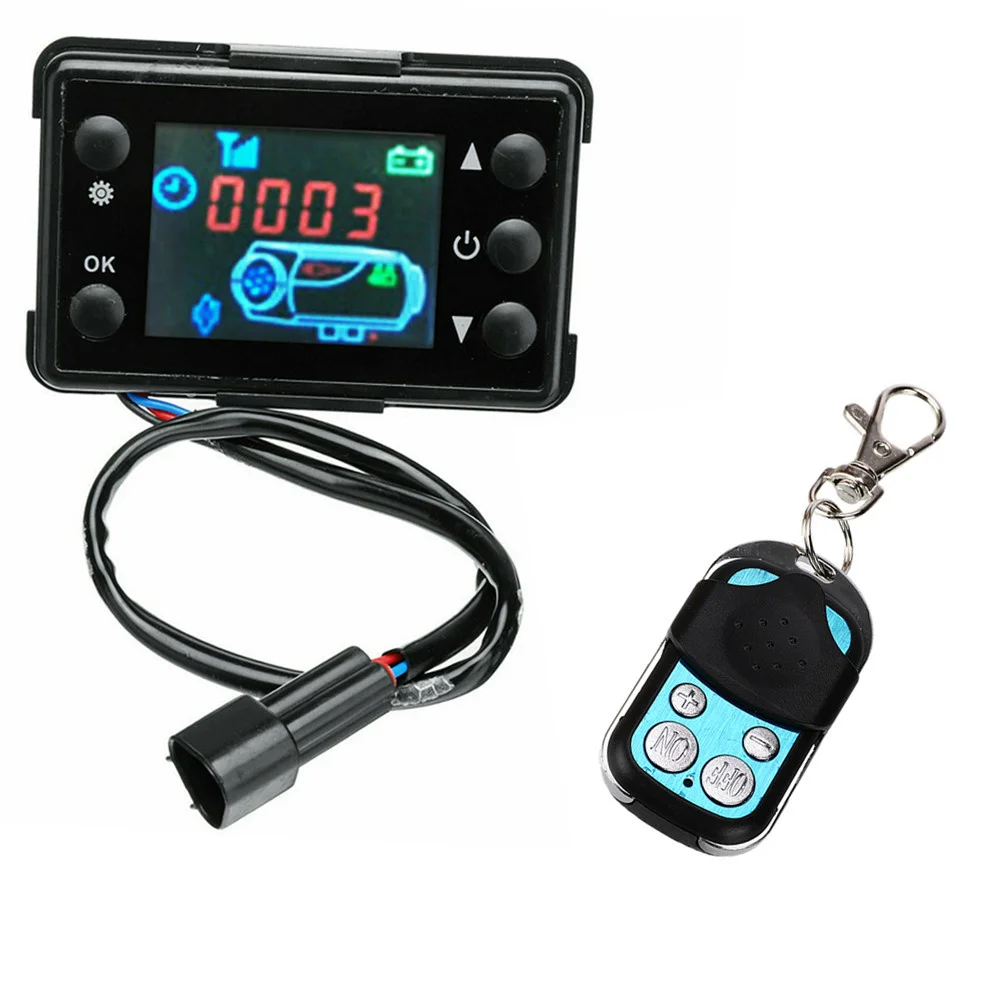 12V/24V LCD Monitor Prepínač+Diaľkový ovládač Príslušenstvo Pre Auto Sledovať Dieselov Ohrievač Vzduchu Parkovanie Ohrievač Auto Príslušenstvo