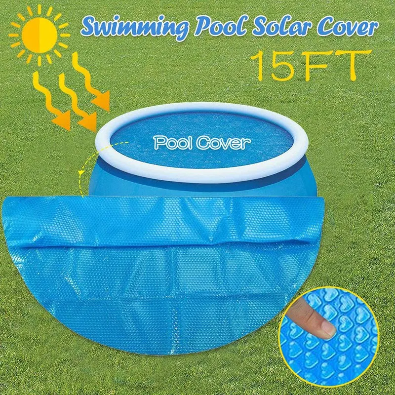 15Ft kruhový Bazén Solárne Pokrytie Chránič zakrývania,Zem Okrúhle Bazény, Pomocou Slnka na ohrev Vody v bazénoch