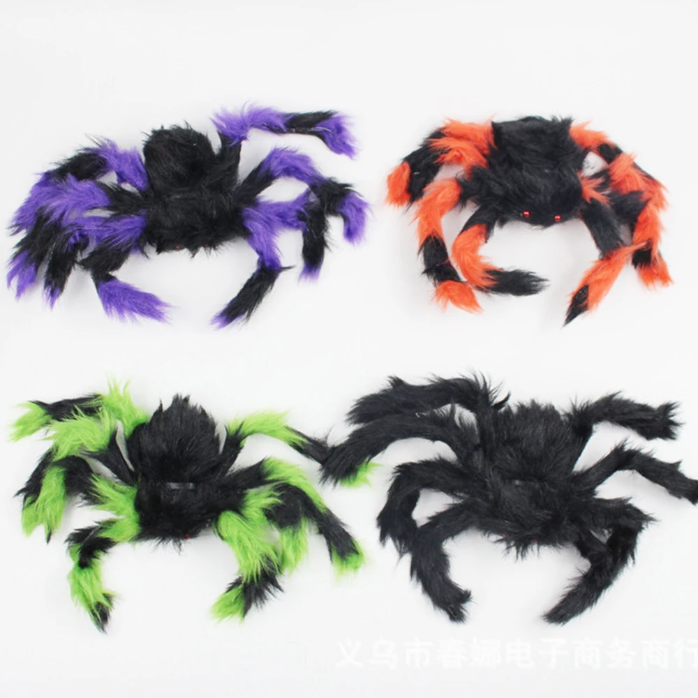 1Pc 30/50/75 cm Halloween Horror Zložité Rekvizity Falošné Spider Model Simulácie Hračka Halloween Dekorácie, Party Dodávky Náhodné Farby