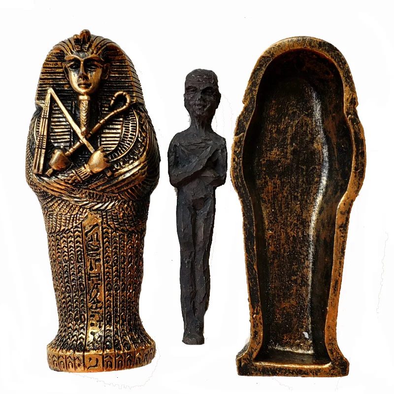 1pcs Živice Starovekých Egyptských Rakva Figúrka Socha Egypt-Múmia Socha Malé Ozdoby Miniatúrny Model akvárium Dekorácie