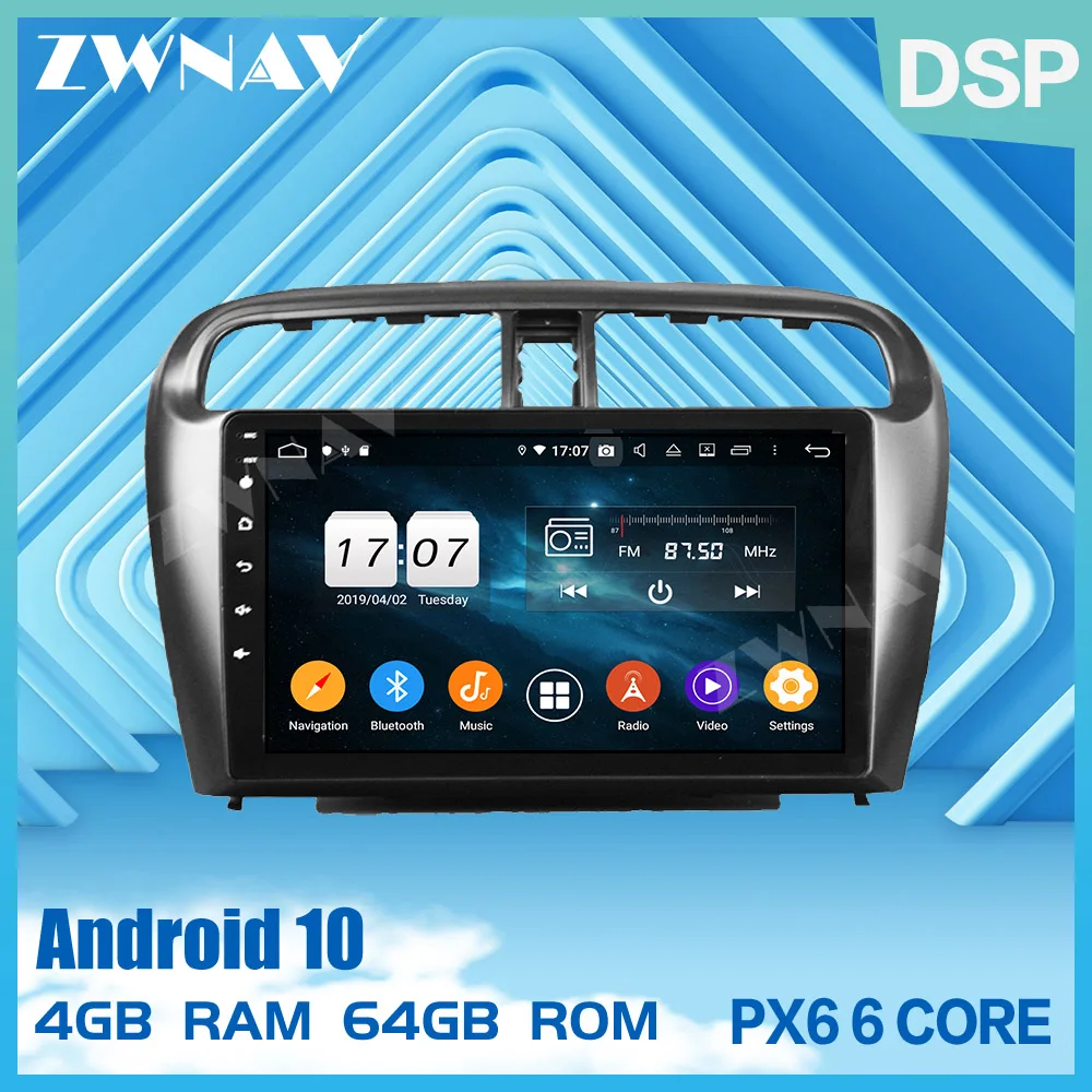 2 din PX6 dotykový displej Android 10.0 Auto Multimediálny prehrávač Pre Mitsubishi Attrage 2012-2016 audio rádio stereo GPS navi vedúci jednotky