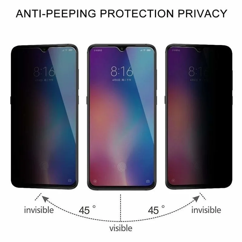 2 ks Anti Peeping Screenprotector Pre Samsung Galaxy s rezacím zariadením S10 S20 Poznámka 10 Plus A51 S20Ultra S8 S9 + Tvrdeného Skla Film