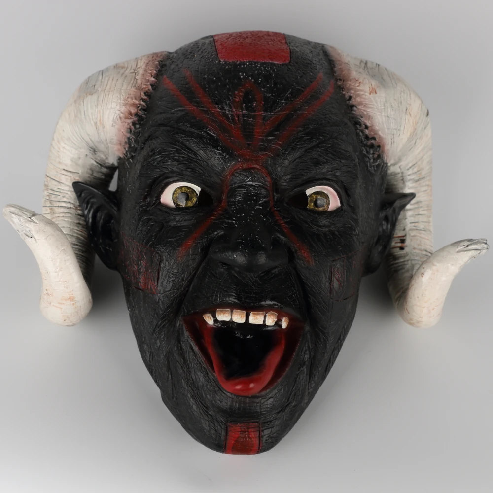 2018 Nové Strašidelné Dospelých, Kostým Koza Diabol Demon Rohaté Zviera Horn Halloween Masky Latex Horor Cosplay Party