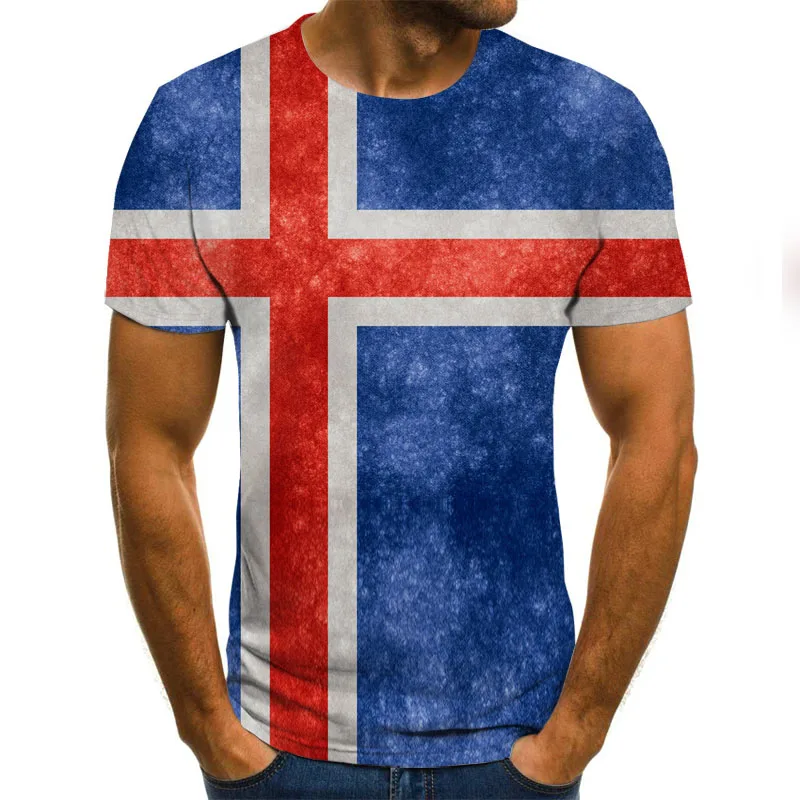 2020 hot predaj pánske Nové Letné tričko S Okrúhlym Výstrihom, Krátky Rukáv 3D Vytlačené Top vysoká kvalita