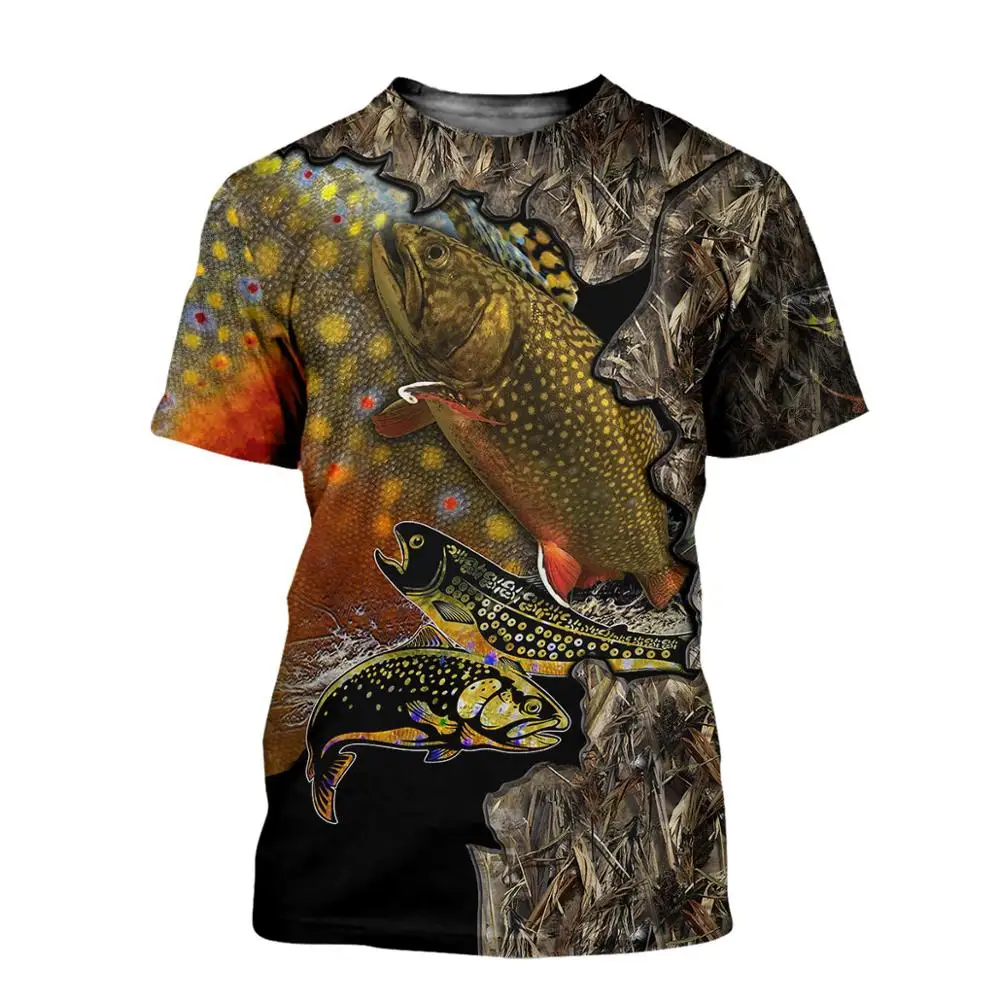2020 Letné Módne Mens t-shirt Láska Rybolov 3D Vytlačené Harajuku Krátke tričká Unisex Bežné Streetwear topy KJ0145
