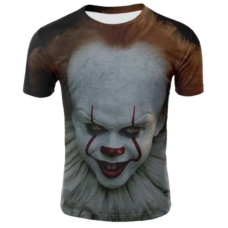 2020 Mužov Horor T-shirt Módy Nové Letné pánske, Krátky Rukáv T-shirt Bežné 3D Zombie Tlač Rock T-shirt pre Mužov Plný Tlač