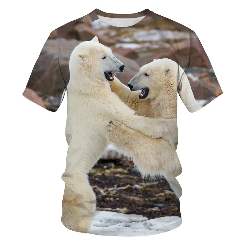 2020 Najnovšie Bear 3D Tlač Zvierat v Pohode Funny T-Shirt Mužov s Krátkym Rukávom Letné Topy Tees Streetwear Módy tričko veľkosť S-6XL
